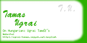 tamas ugrai business card